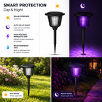 Solar mosquito lamp feature highlights infographic