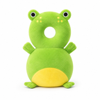 Green frog baby head protection cushion